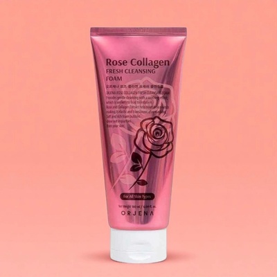 ORJENA Rose Collagen Fresh Cleansing Foam 180 ml