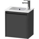 Duravit Ketho. 2 - Шкафче за умивалник 44x41x29 см, 1 врата, панти отдясно, графит матов K25060R49490000 (K25060R49490000)