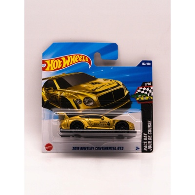 Mattel Hot Wheels Bentley Continental Gt3 Zlatý Case Q