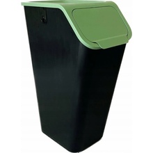 Practic Odpadkový koš na tříděný odpad, 35 l, zelené víko