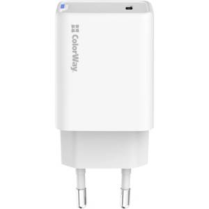 ColorWay AC зарядно устройство GaN Mini CW-CHS057PD-WT 45W PD порт PPS USB-C бяло (CW-CHS057PD-WT)