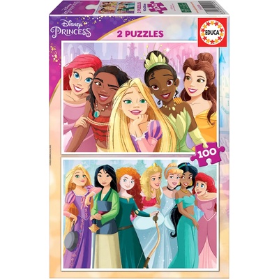 Educa - Puzzle 2x100 Disney Princess - 100 piese