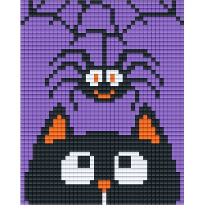 Bright Toys Мозайка с пиксели Bright Toys, 40x50 пиксела - Коте и паяк (BT50003-Spider)