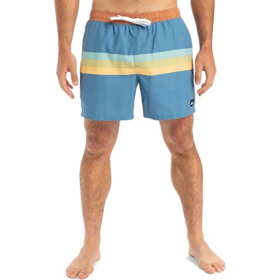 Quiksilver Бански гащета Quiksilver Everyday Straight Volley 15´´ swimming shorts - Blue (Coronet Blue Retro Stripe)