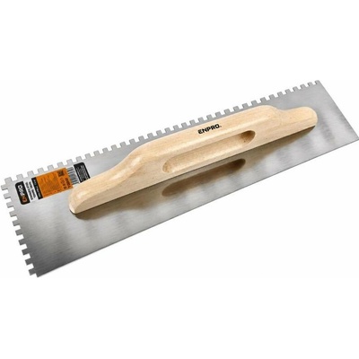 Hladítko nerezové, zub 6 mm, 500 x 130 mm, dřevěná rukojeť, ENPRO