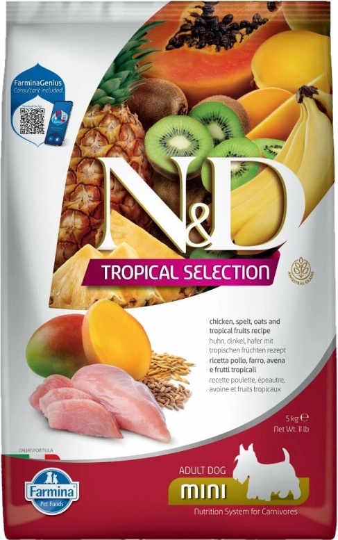 FARMINA ND Dog Welpenfutter, Tropical Selection Mini Lamm, 5 Kg – Trockenfutter Für Junge Hunde