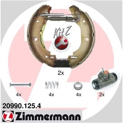 Sada brzdových čeľustí ZIMMERMANN 20990.125.4