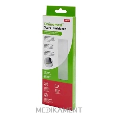 Dainamed Scars Cushioned polstrovaná silikónová náplasť na jazvy 5 x 20 cm 2 ks