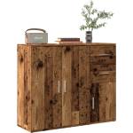 vidaXL Сайдборд, старо дърво, 91x29, 5x75 см, инженерно дърво (855906)