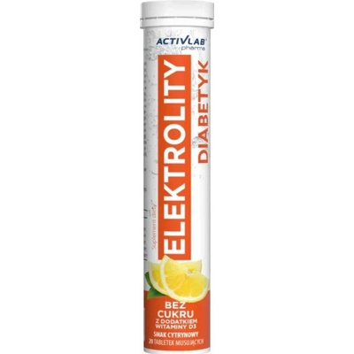 Activlab Pharma Electrovit pre diabetikov, Citrón 20 šumivých tabliet