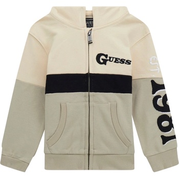 Guess Суитшърт с дълъг ръкав Guess - С черни ленти, бежов, 12 м (N4BQ02-KAD73-F1BA-12M)