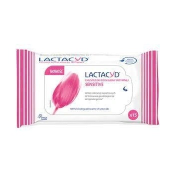 Lactacyd Sensitive Obrúsky na intímnu hygienu 15 ks