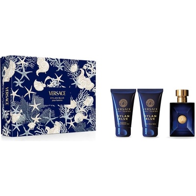 Versace Dylan Blue Versace Dylan Blue Pour Homme EDT 50 ml + parfémovaný sprchový gel 50 ml + balzám po holení 50 ml