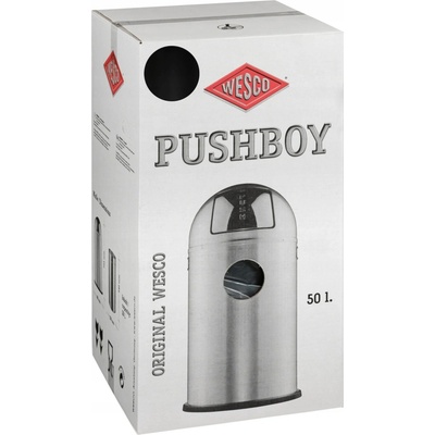 Wesco pushboy odpadkový kôš 50 l čierna
