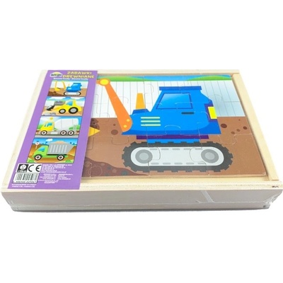 Dromader puzzle Stavba 4 autá 20cm