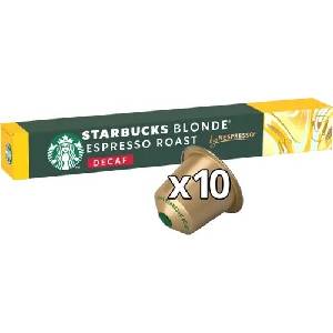 Starbucks STARBUCKS® кафе капсули за NESPRESSO® безкофеиново русо еспресо печено 10 бр