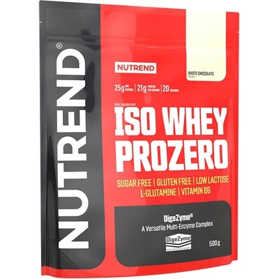 Nutrend ISO WHEY Prozero 500 g biela čokoláda
