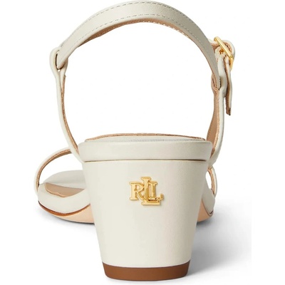 Lauren Ralph Lauren сандали с нисък ток от кожа Lainee Md Hl (802P00097004.100)