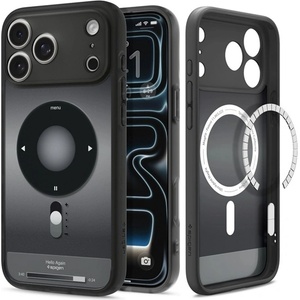 Spigen iPhone 18 Pro Max / 17 Pro Max SPIGEN ULTRA HYBRID MAG пластмасов калъф за телефон, удароустойчив, MagSafe, ЧЕРЕН (ACS12131)