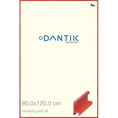 DANTIK rám na obraz 80 x 120 Dýha barevná červená třešeň