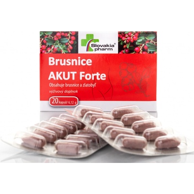 Slovakiapharm Brusnice Akut Forte 20 kapsúl
