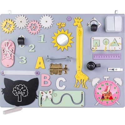 Creative Corner manipulační deska růžové hodiny