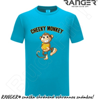 Ranger tričko motív Cheeky Monkey modrá