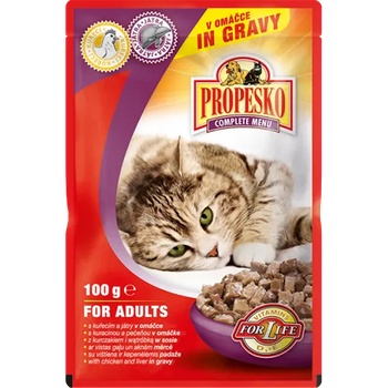 Image 1 of Partner in Pet Food Propesko пауч за котка, хапки месо, пиле и дроб - 0, 100 кг - 72585