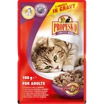 Partner in Pet Food Propesko пауч за котка, хапки месо, пиле и дроб - 0, 100 кг - 72585