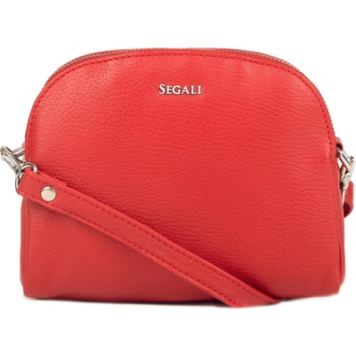 Segali dámska kožená crossbody kabelka 12 Red