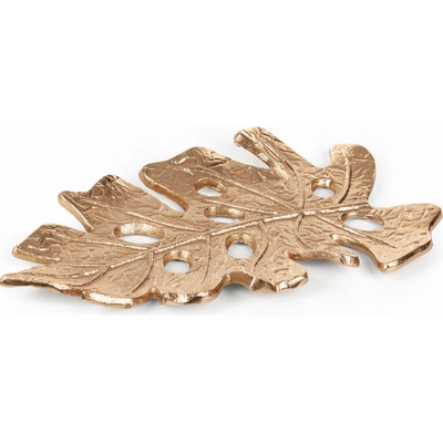 Eurofirany kovový podnos Dalia 01 27X17X1cm zlatá