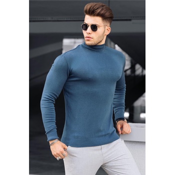 Madmext Мъжки пуловер 9419 - Индиго 289940 (289940_Тъмно син)