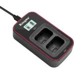 KingMa Двойно LCD USB Зарядно за NP-FW50 Батерии Sony A6400 A6000 A7 II NEX Series Зарядно за батерии