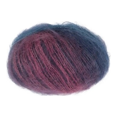 SILK MOHAIR PRINTED 2022 Lana Gatto Farby SILK MOHAIR PRINTED: 30340 modrá-ružová