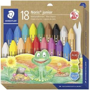 STAEDTLER Пастели, джъмбо, шестоъгълни, STAEDTLER "Noris Junior 224", 18 различни цвята 224 C18 (224 C18)