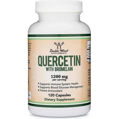 Double Wood Supplements Quercetin with Bromelain, 1200 mg, 120 капсули, Double Wood (07747 DW)