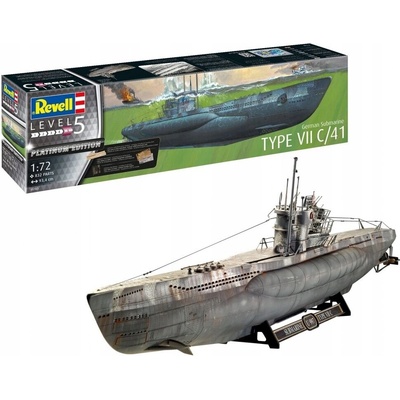 Revell Model plastiková německá loď typ VII C/41 1/72