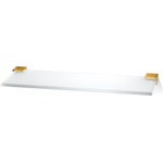 DECOR WALTHER Рафт за баня Corner 60 см злато (0561020)