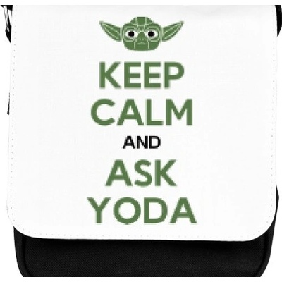 Malá brašna přes rameno Keep calm and ask yoda