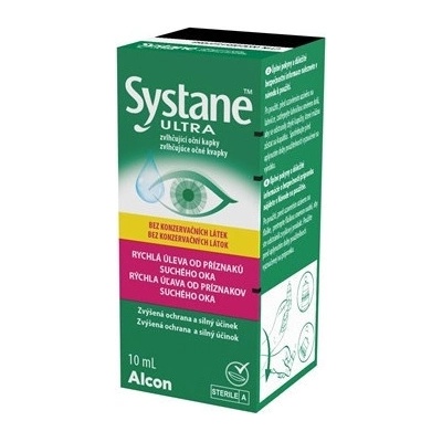 Alcon Systane Ultra očné kvapky bez konzervantov 10 ml