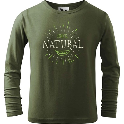 Dobrý triko Dětské bavlněné triko 100% natural Khaki