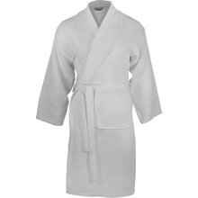 The One Towelling župan Waffle Bathrobe white