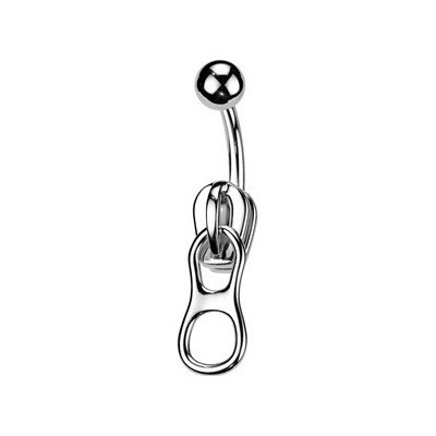 Šperky4U piercing do pupíku zip WP01102