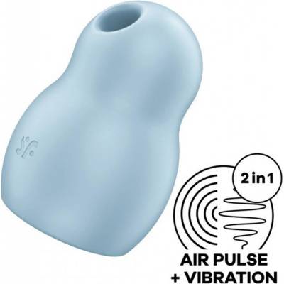 Satisfyer Pro To Go 1 Blue Sonický na klitoris s vibracemi
