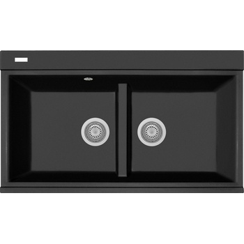 Plados Plados КУХНЕНСКА МИВКА lux 86-20 860x510 ЧЕР МАТ (lx8620/70)