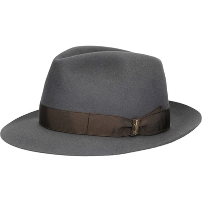 Borsalino luxusní klobouk Fedora 50 grammi šedý