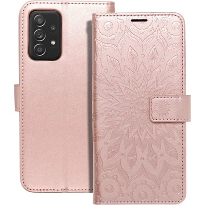 Pouzdro Forcell MEZZO Book SAMSUNG Galaxy A52 5G / A52 LTE 4G mandala zlato růžové