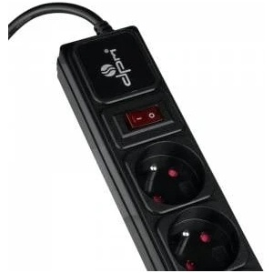 DPMSolid Surge protection looler 5-socket with/u 5m black FMP6150