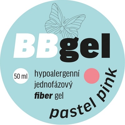 Bio nails Bb Fiber jednofázový gel pastel pink 15 ml