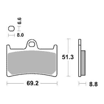 Brzdové destičky MR3 přední YAMAHA FZS 1000 Fazer rok 01-04 – Zbozi.Blesk.cz